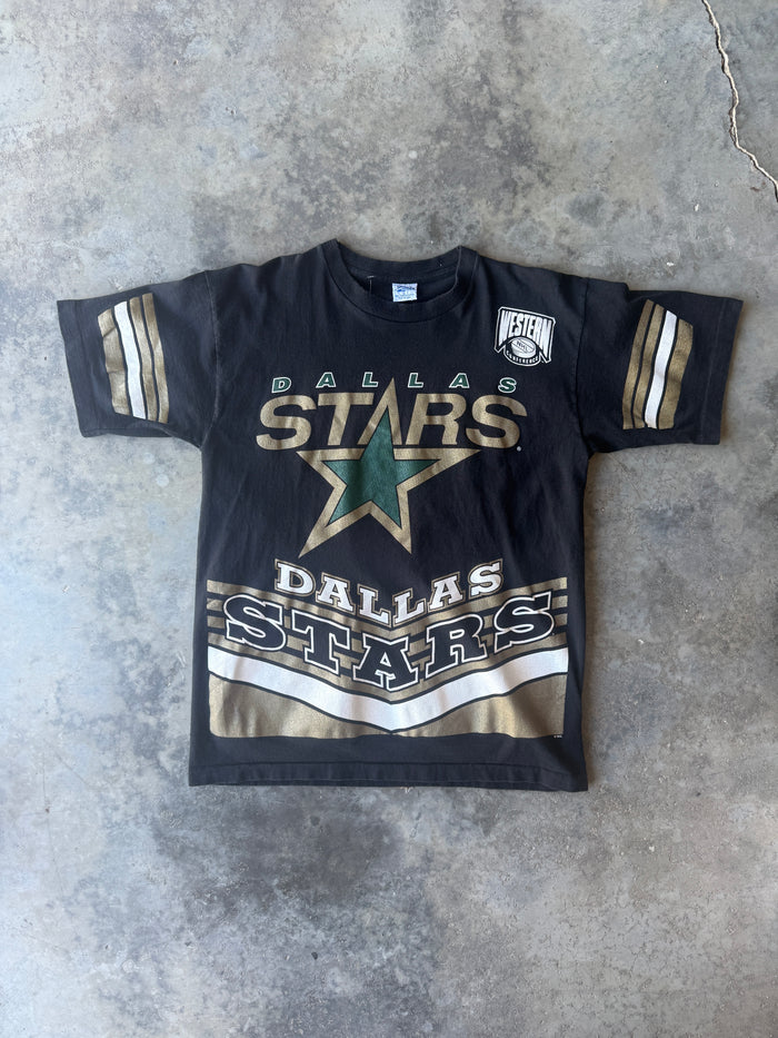 90s Dallas Stars Salem All Over Print T-Shirt (L)