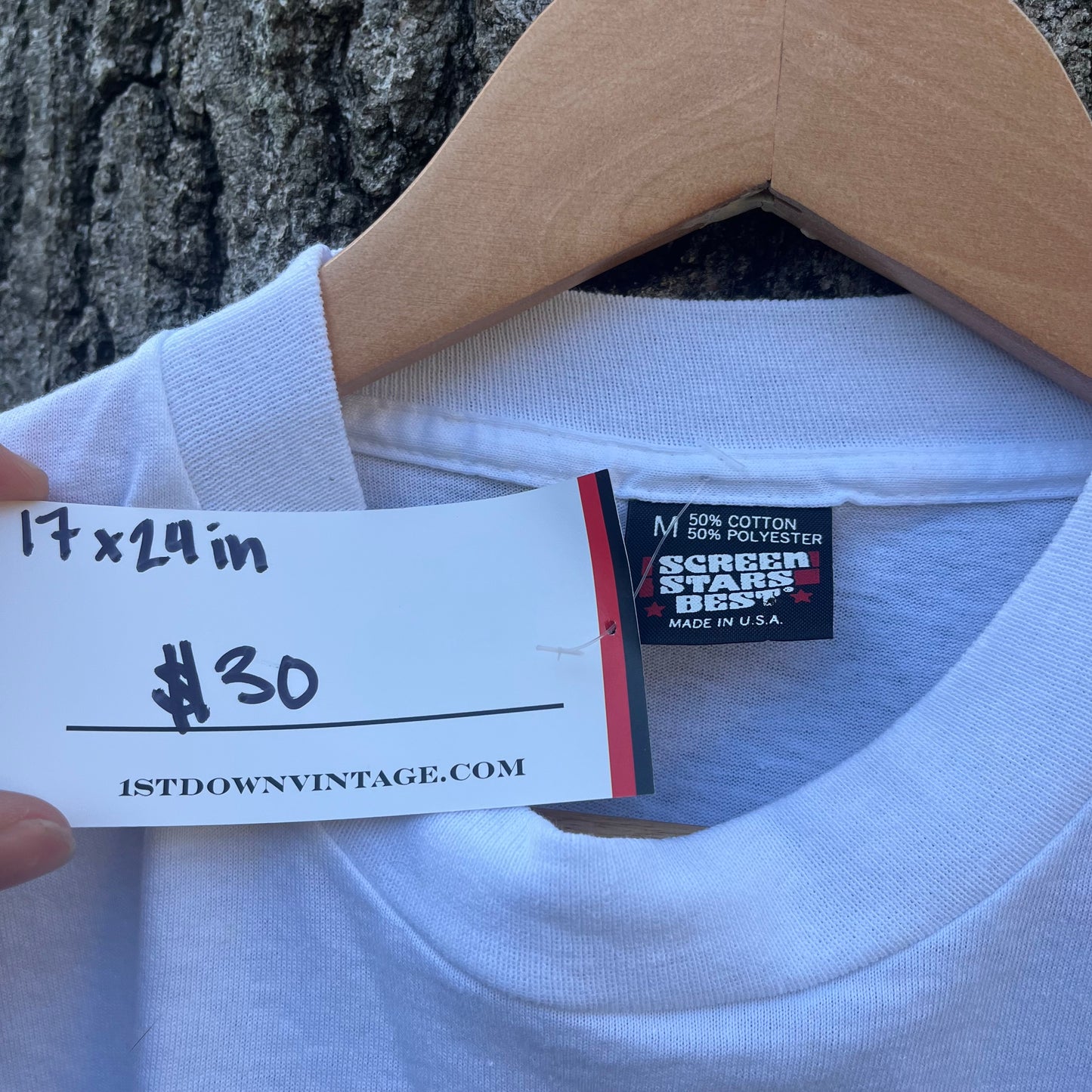 1990 Broncos Vs 49ers White T-shirt (S)