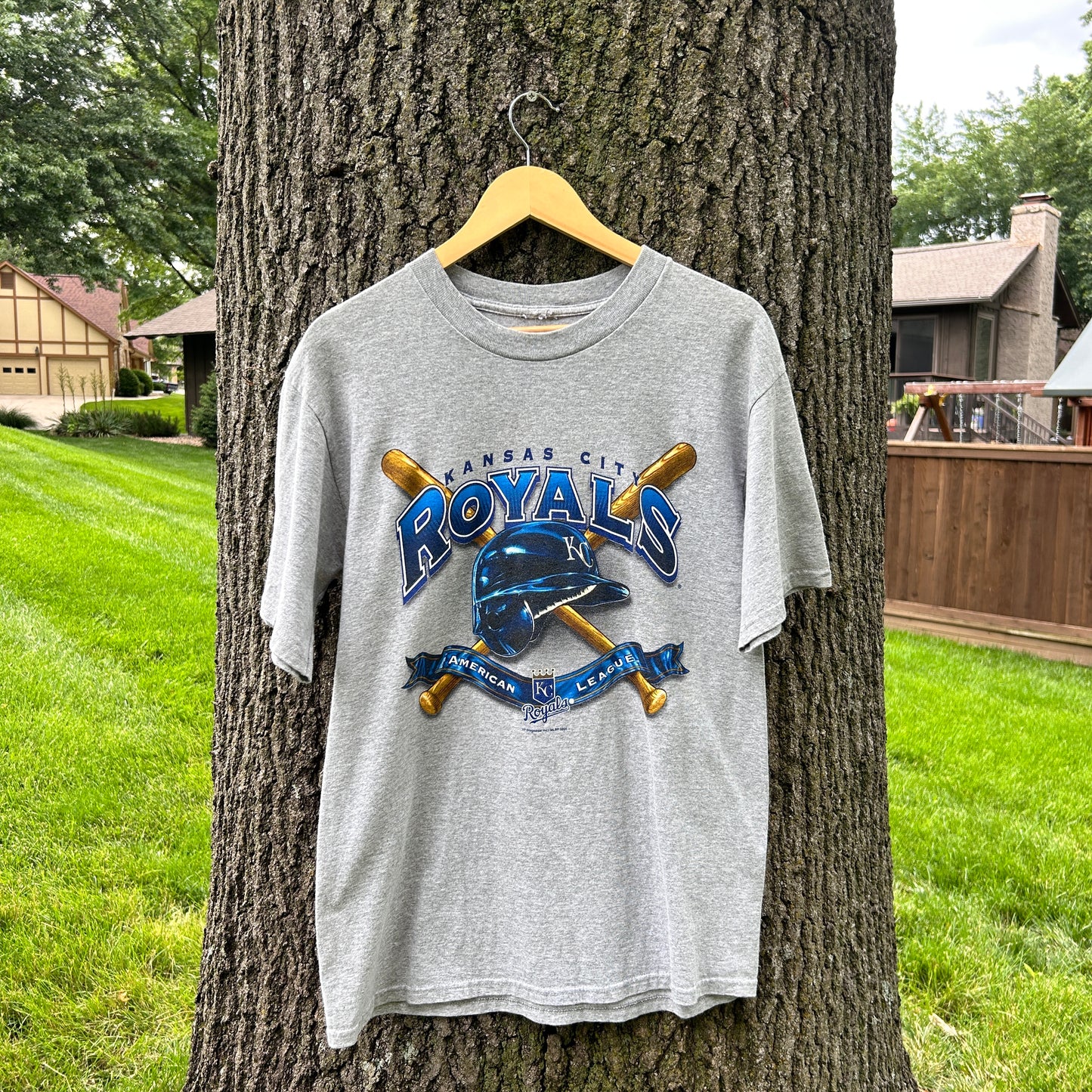 2004 KC Royals grey T-shirt (L)