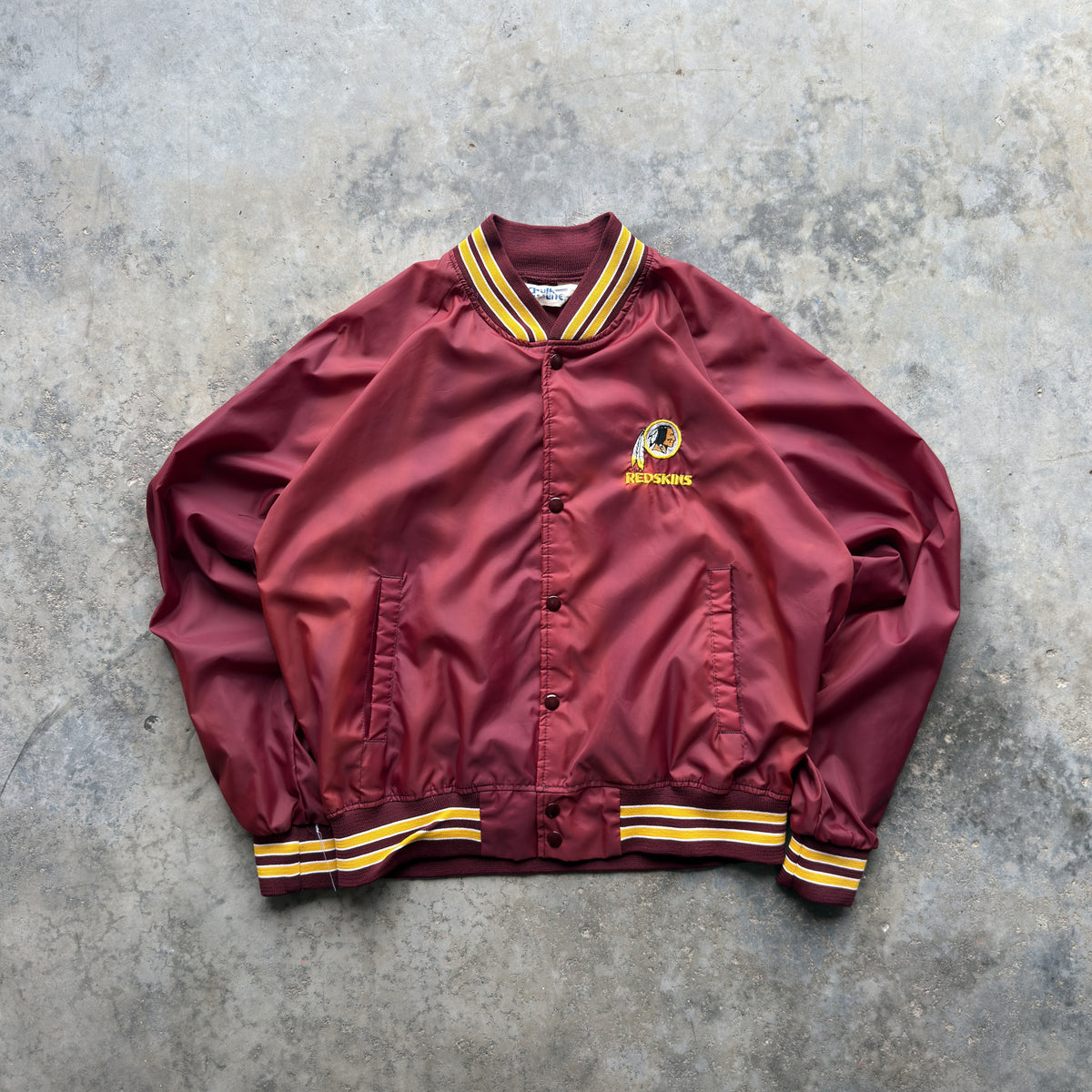 80s Washington Redskins Chalk Line Burgundy Jacket (XL)