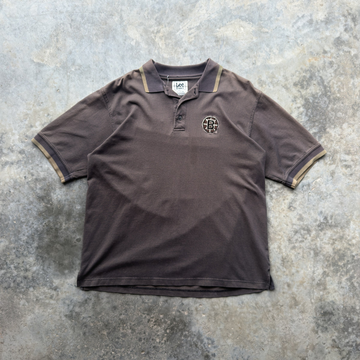 90s Boston Bruins Embroidered NHL Polo Shirt (L)
