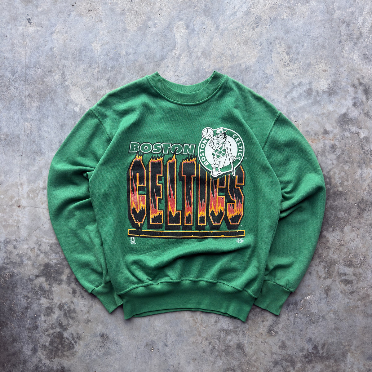 1992 Boston Celtics Flame Spellout Crewneck (S)
