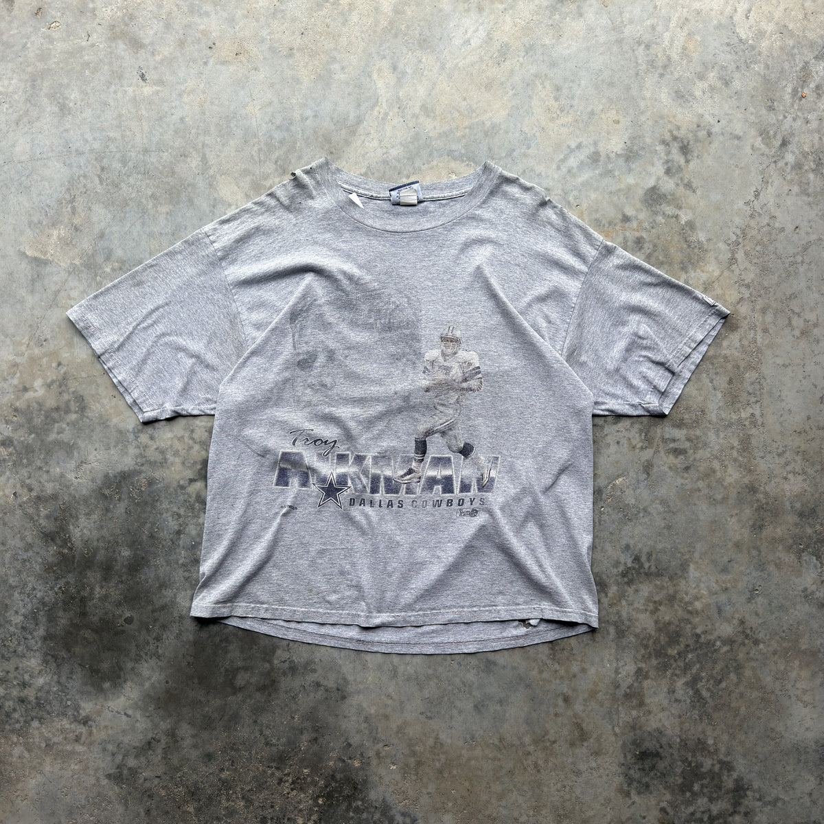 90s Dallas Cowboys Troy Aikman Faded T-Shirt (XXL)