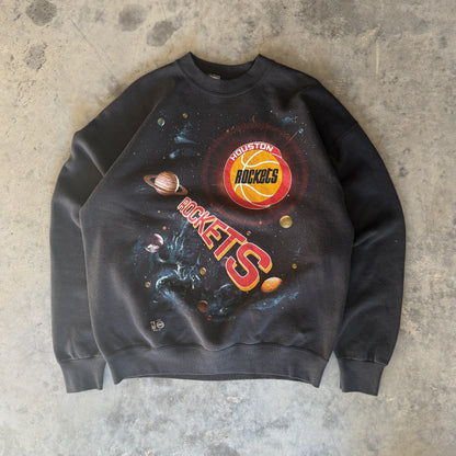 90s Houston Rockets Galaxy NBA Official Fan Crewneck (XL)