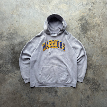 90s Golden State Warriors Stitched Spellout Hoodie (L)