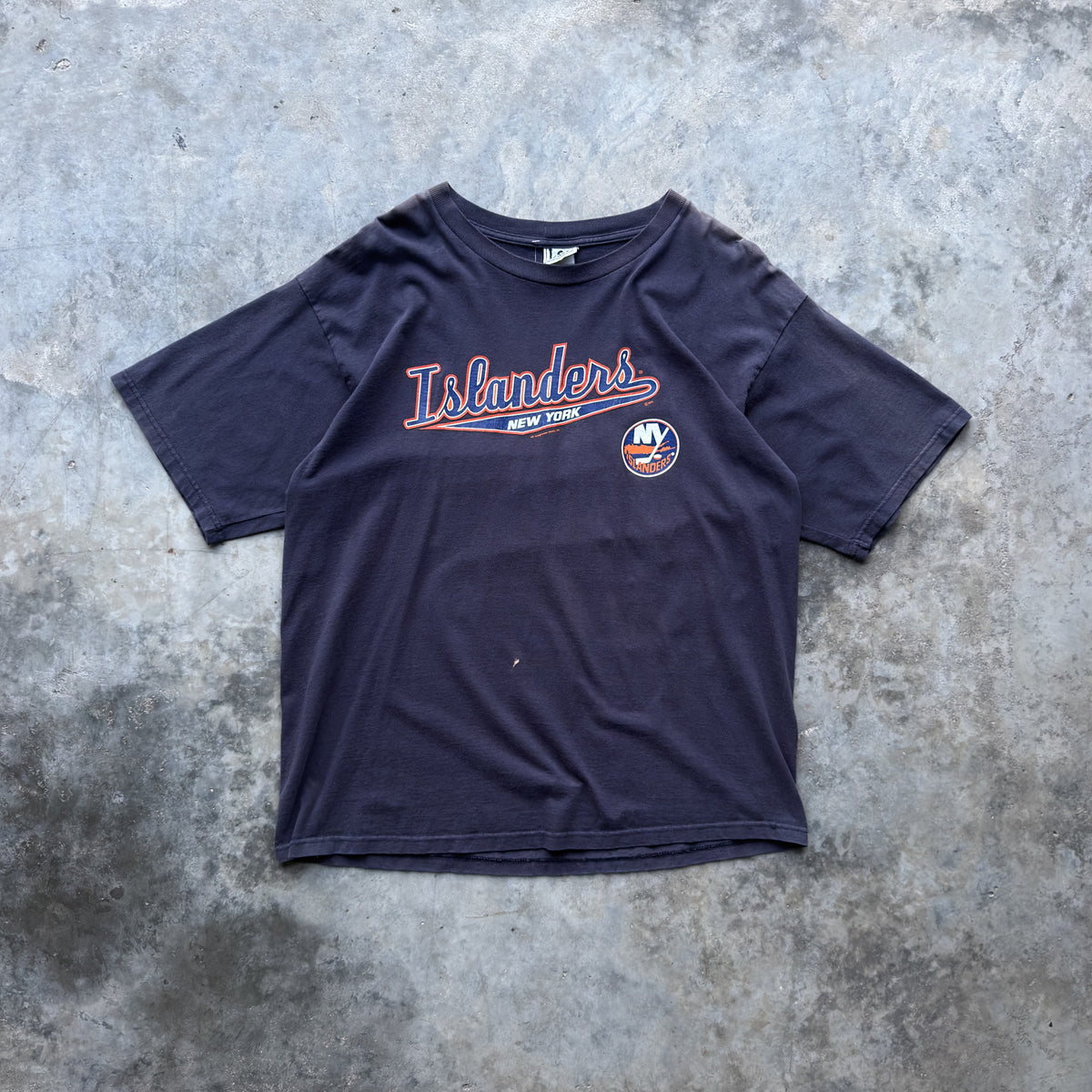 New York Islanders Script Logo T-Shirt (XL)