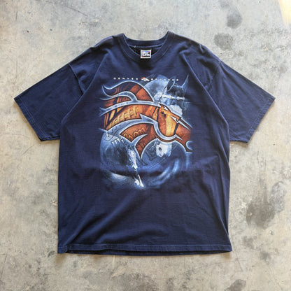 90s Denver Broncos Pro Player Logo Graphic T-Shirt (XXL)
