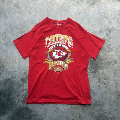 1992 Kansas City Chiefs Graphic Logo 7 T-Shirt (XL)