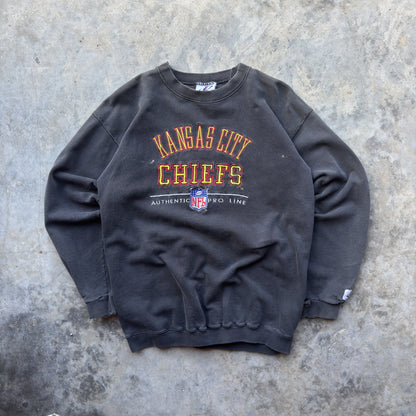 90's Kansas City Chiefs Logo Athletic Pro Line Crewneck (S)
