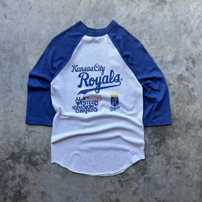 1985 Kansas City Royals AL West Champs Raglan T-Shirt (M)