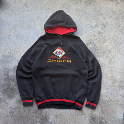 90's Kansas City Chiefs Embroidered Hoodie (XL)