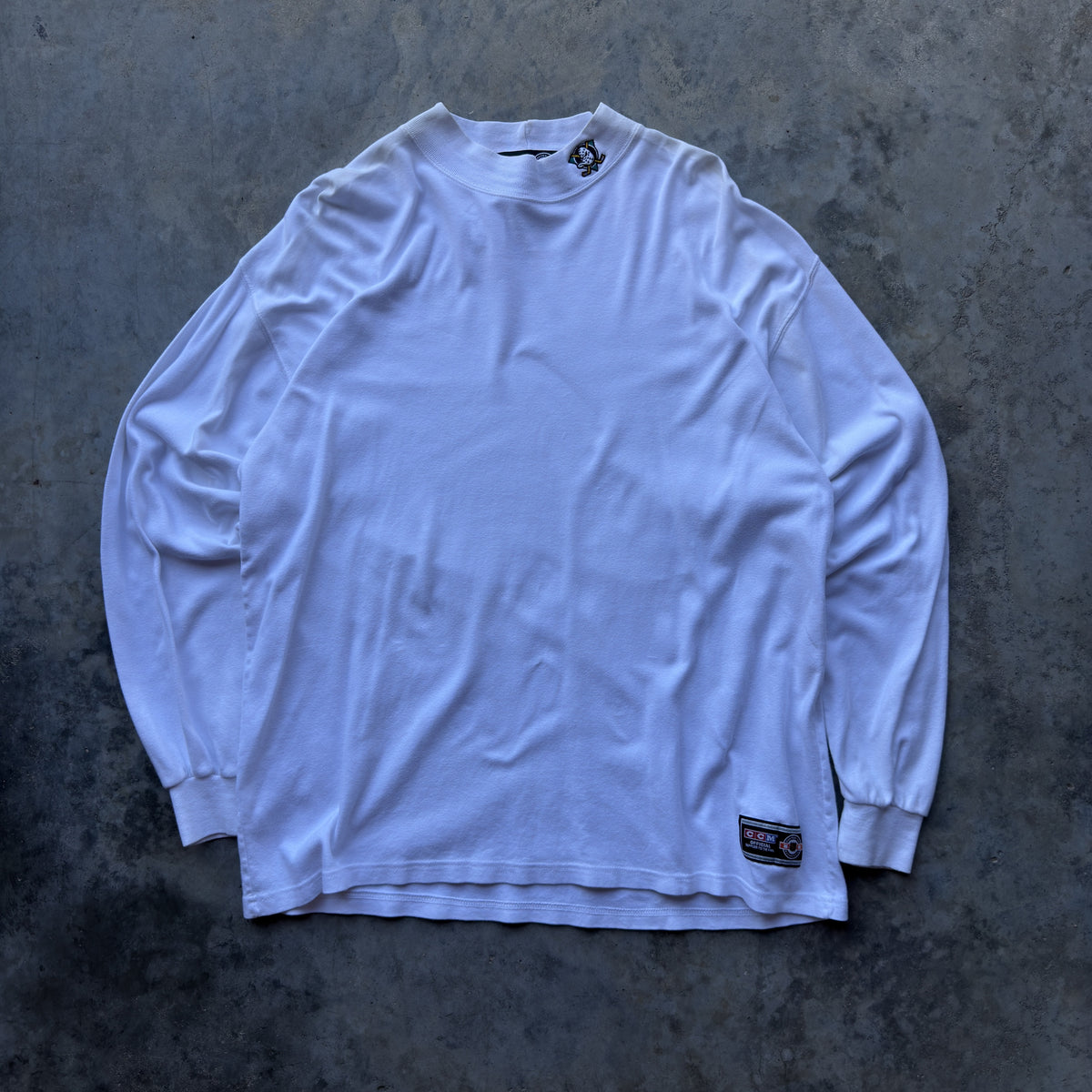 90s Anaheim Ducks Mock Neck Long Sleeve (L)