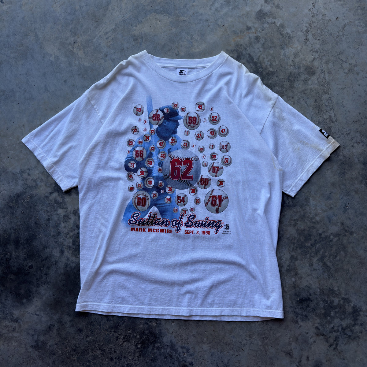 90's St. Louis Cardinals Mark McGwire Home Run T-Shirt (XL)