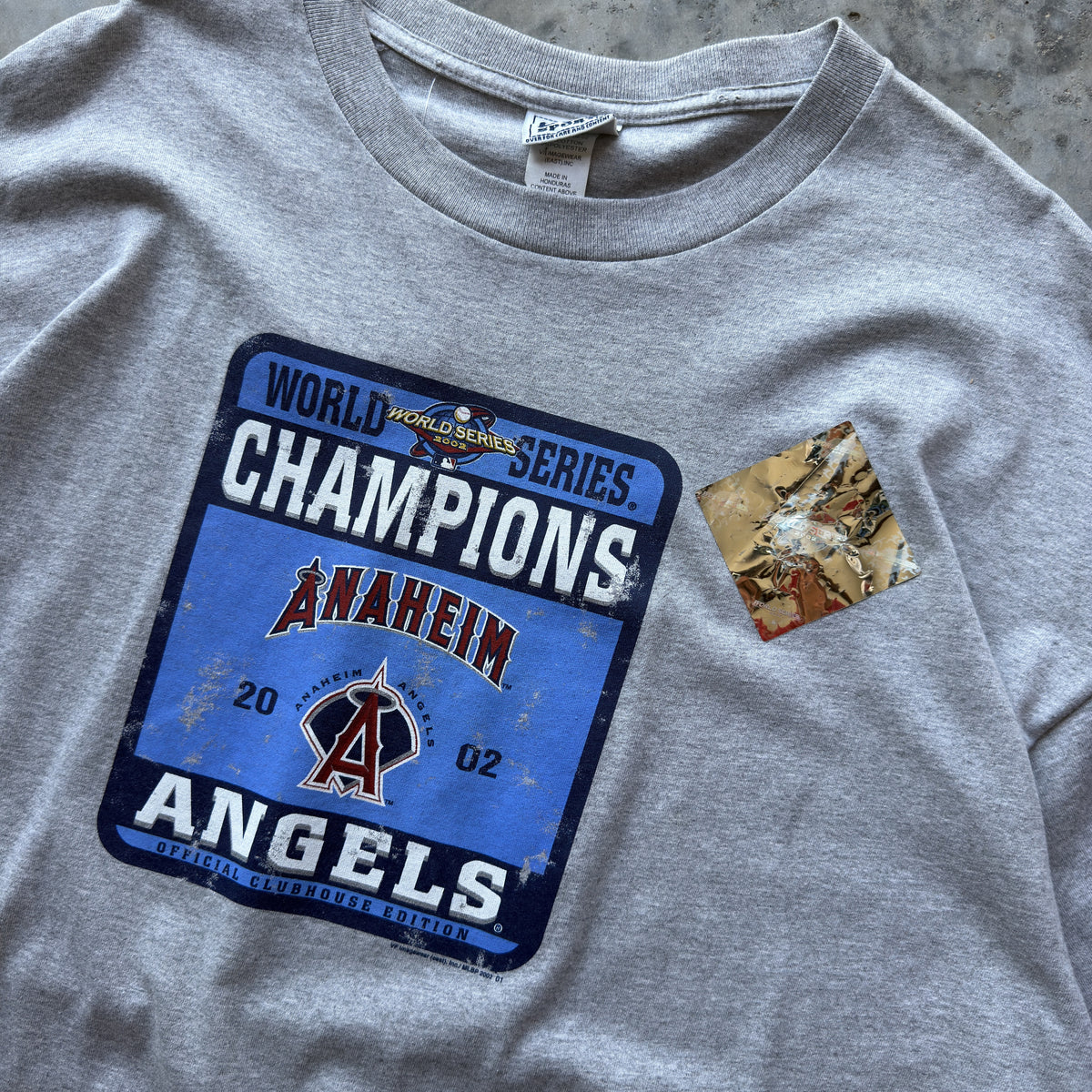 00's Anaheim Angels World Series Champions T-Shirt (XXL)