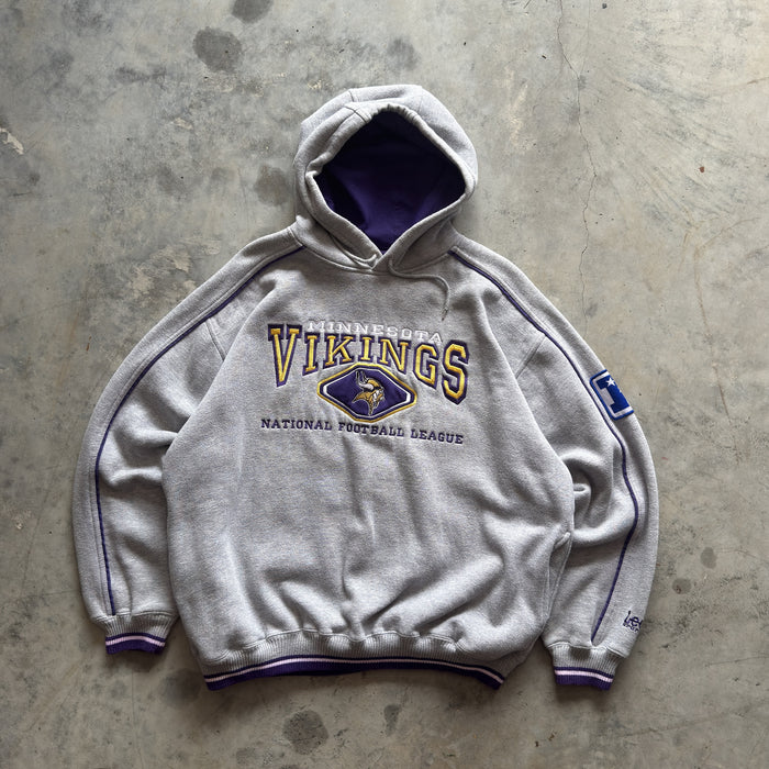 Minnesota Vikings Embroidered Vintage Hoodie (XL)