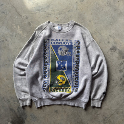 90's Dallas Cowboys vs Green Bay Packers NFC Championship Starter Crewneck (M)