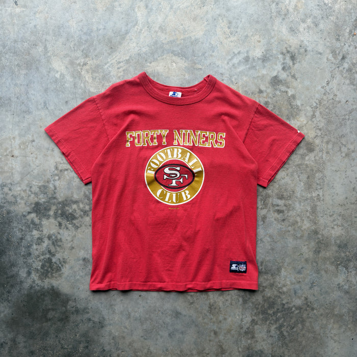 90s San Francisco 49ers Forty Niners Football Club Starter T-Shirt (L)