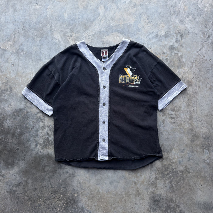 1993 Pittsburgh Penguins Jostens Button Up Jersey (L)