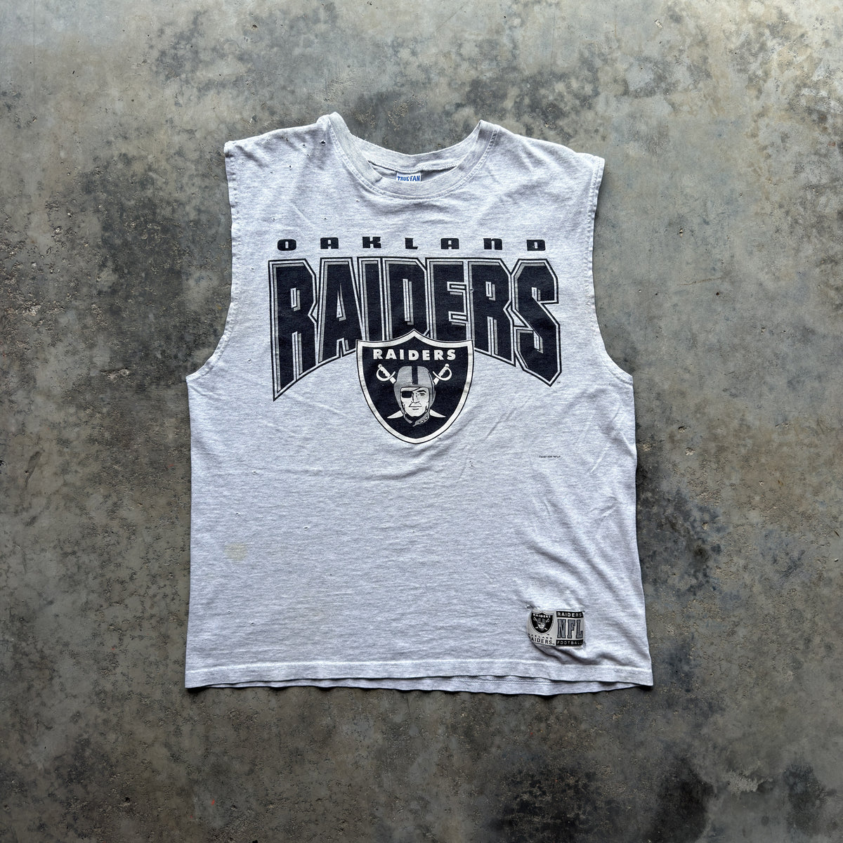 1996 Oakland Raiders True Fan Sleeveless T-Shirt (XL)