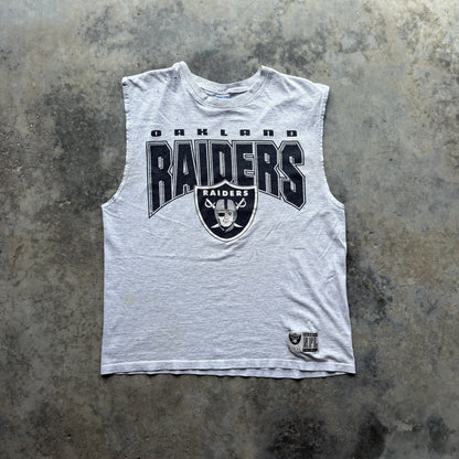 1996 Oakland Raiders True Fan Sleeveless T-Shirt (XL)