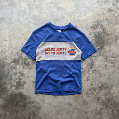 1988 New York Mets Garan V Neck T-Shirt (XXS)