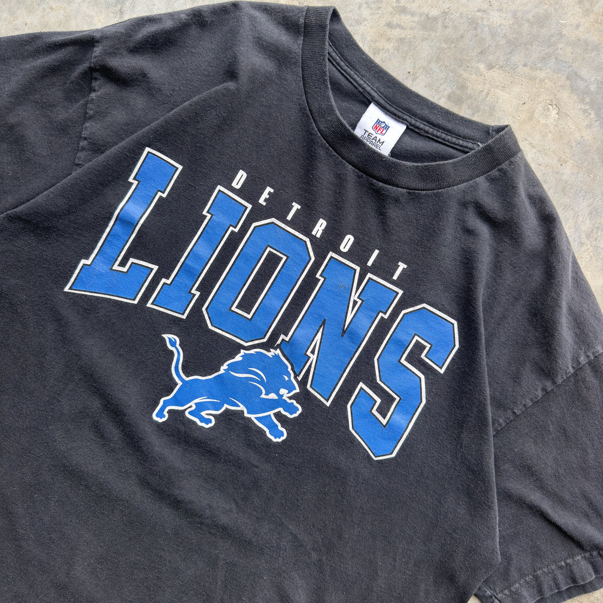 00s Detroit Lions Spellout T-Shirt (L)