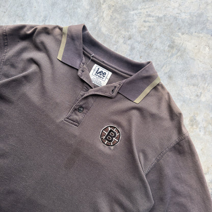 90s Boston Bruins Embroidered NHL Polo Shirt (L)