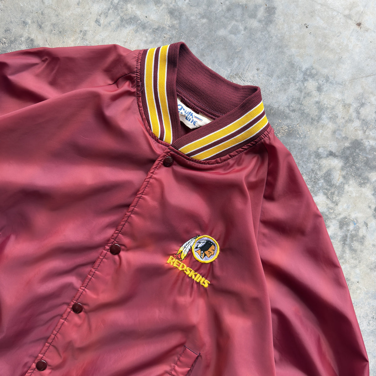 80s Washington Redskins Chalk Line Burgundy Jacket (XL)