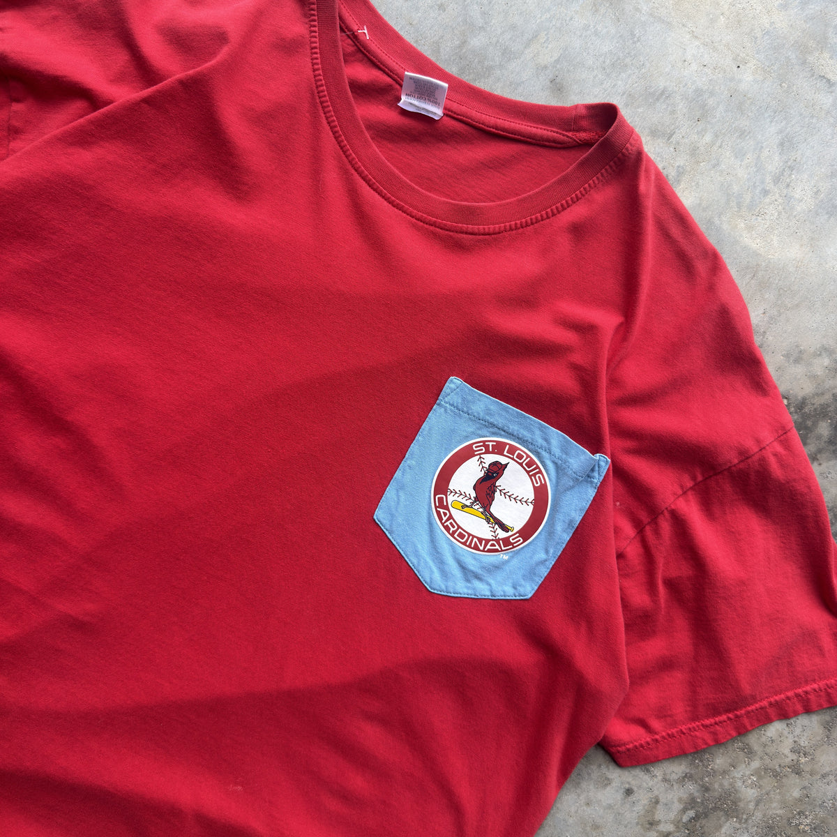 90s St. Louis Cardinals Vintage Pocket T-Shirt (XL)