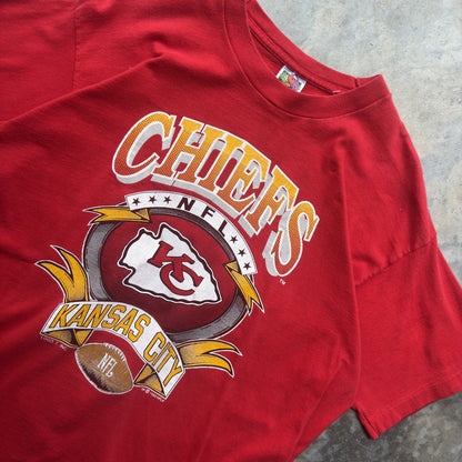 1992 Kansas City Chiefs Graphic Logo 7 T-Shirt (XL)