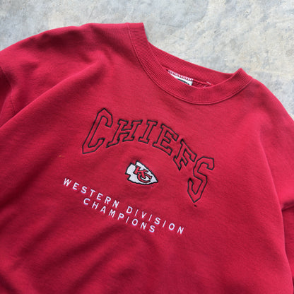 Kansas City Chiefs Western Division Champions Crewneck (L)