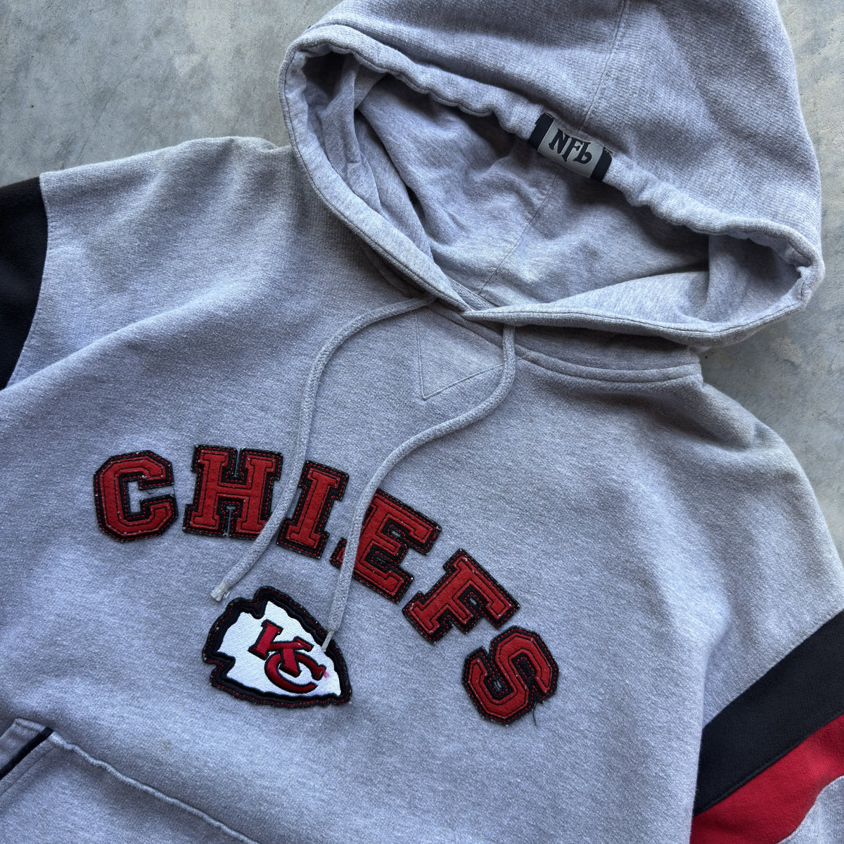 00's Kansas City Chiefs Patch Hoodie (XL)
