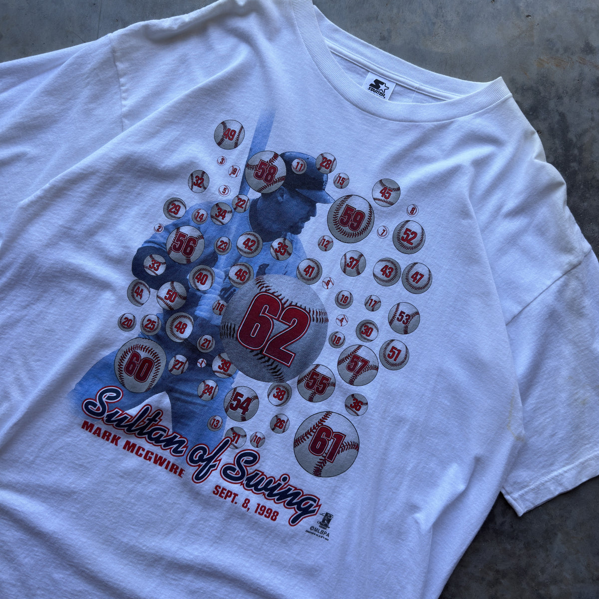 90's St. Louis Cardinals Mark McGwire Home Run T-Shirt (XL)