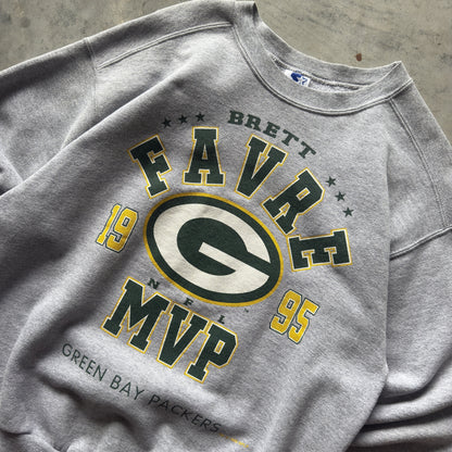 90's Green Bay Packers Brett Favre MVP Starter Crewneck (M)