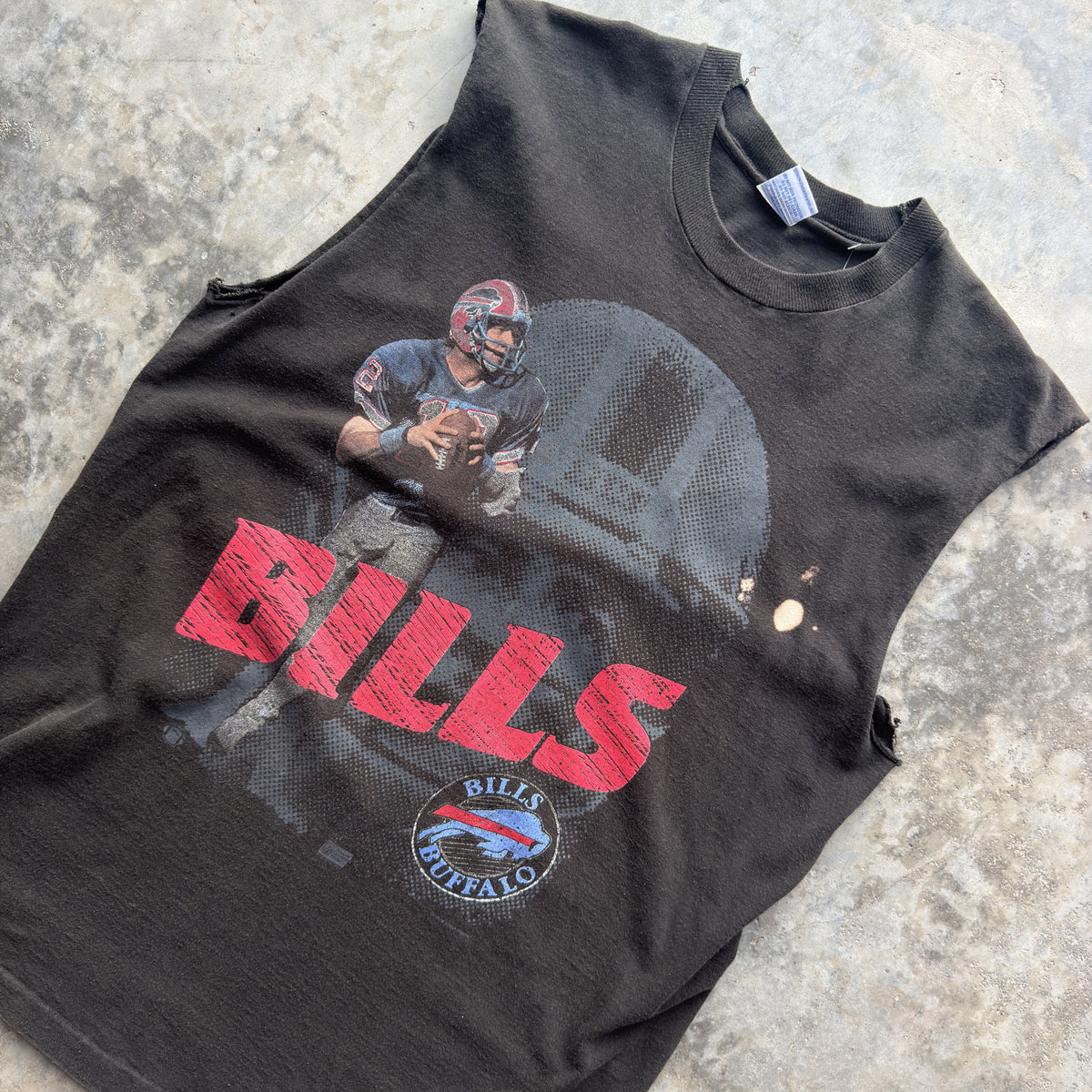 90s Buffalo Bills Jim Kelly Sleeveless T-Shirt (XL)