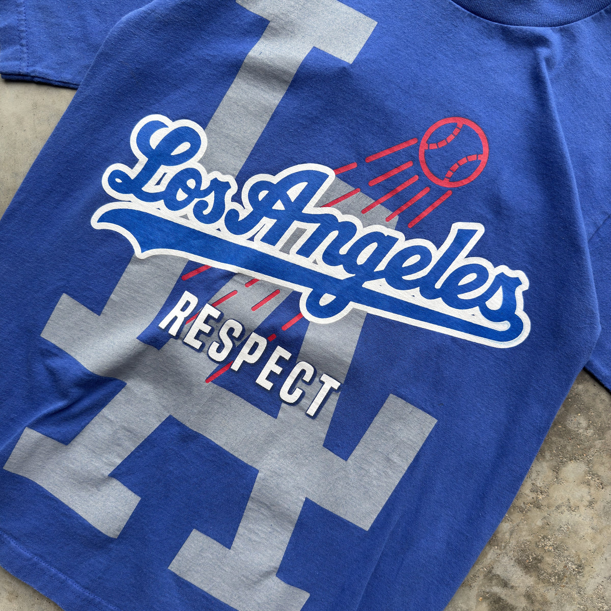 90s Los Angeles Dodgers Blue Vintage T-Shirt (M)