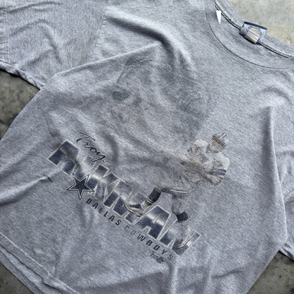 90s Dallas Cowboys Troy Aikman Faded T-Shirt (XXL)