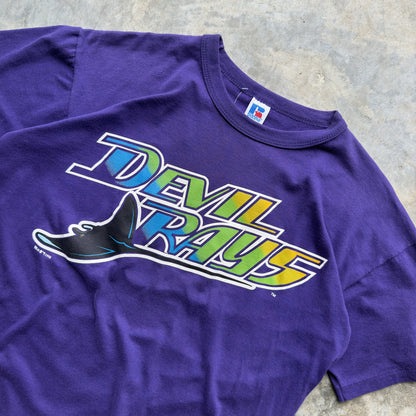 1998 Tampa Bay Devil Rays Game Worn Little League T-Shirt (L)