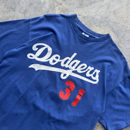 90s Los Angeles Dodgers #31 Starter T-Shirt (L)