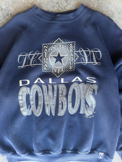 1992 Dallas Cowboys Navy Vintage Sweatshirt (XL)