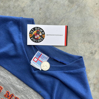 1988 New York Mets Garan V Neck T-Shirt (XXS)