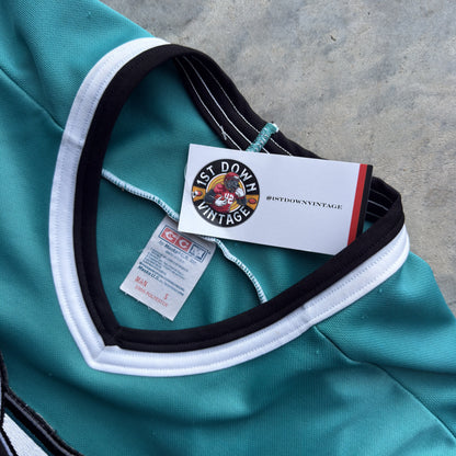 90s San Jose Sharks CCM Vintage NHL Jersey (S)