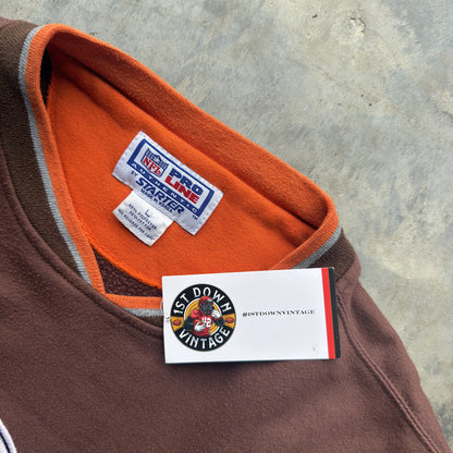 90s Cleveland Browns Starter Pro Line Helmet Crewneck (L)
