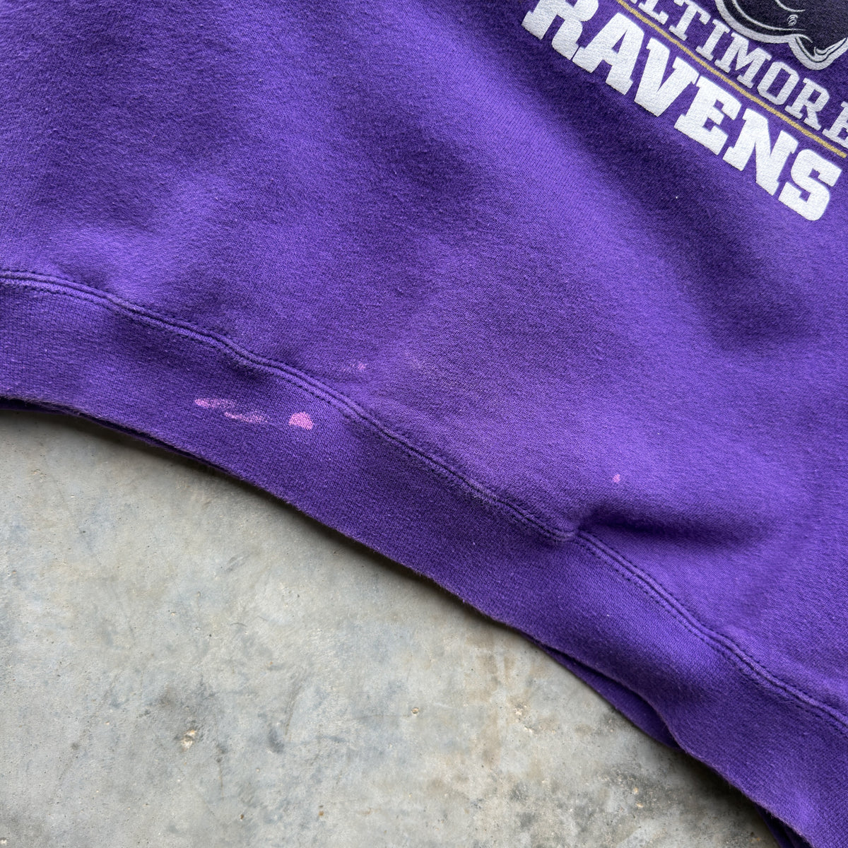 2001 Baltimore Ravens Super Bowl XXXV Champions Pro Player Crewneck (M)
