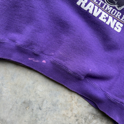 2001 Baltimore Ravens Super Bowl XXXV Champions Pro Player Crewneck (M)