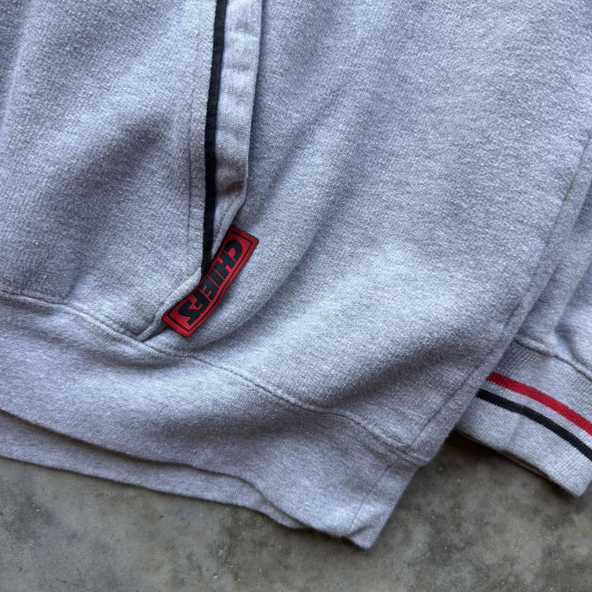 00's Kansas City Chiefs Patch Hoodie (XL)