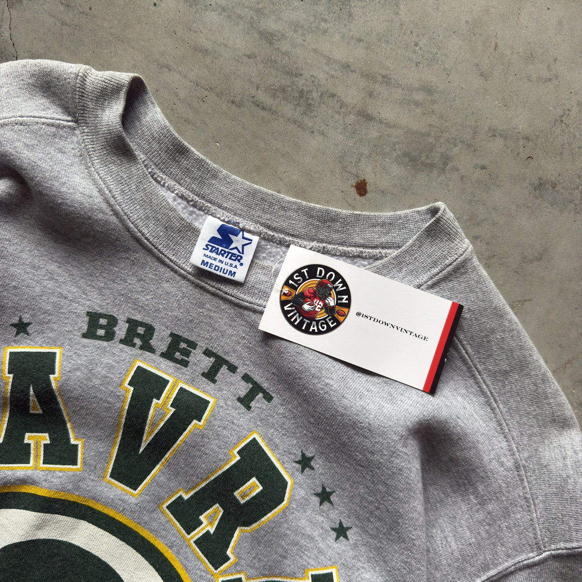 90's Green Bay Packers Brett Favre MVP Starter Crewneck (M)