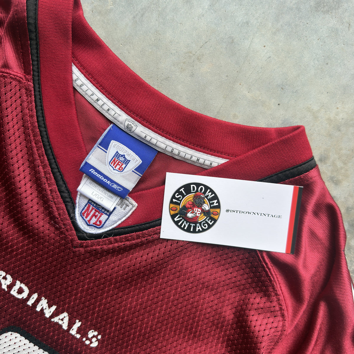 00s Kurt Warner Arizona Cardinals Reebok Jersey (L)