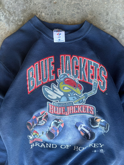 2000 Columbus Blue Jackets Vintage NHL Sweatshirt (M)