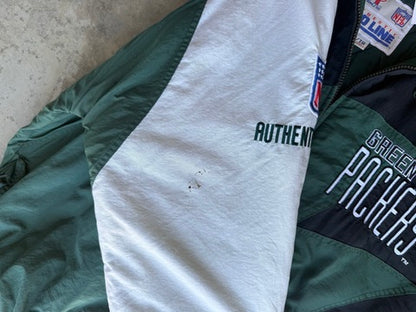 90s Green Bay Packers Logo Athletic Sharktooth Jacket (XL)